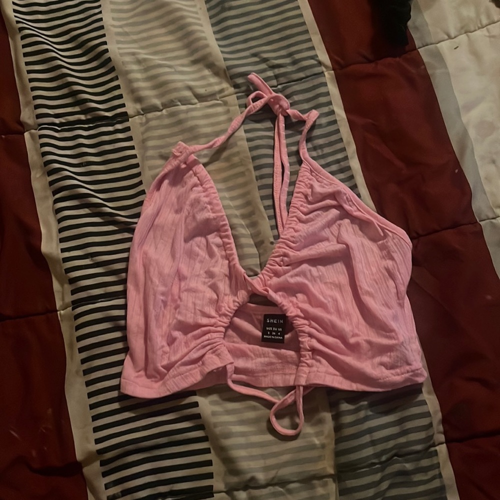 Pink Halter Top